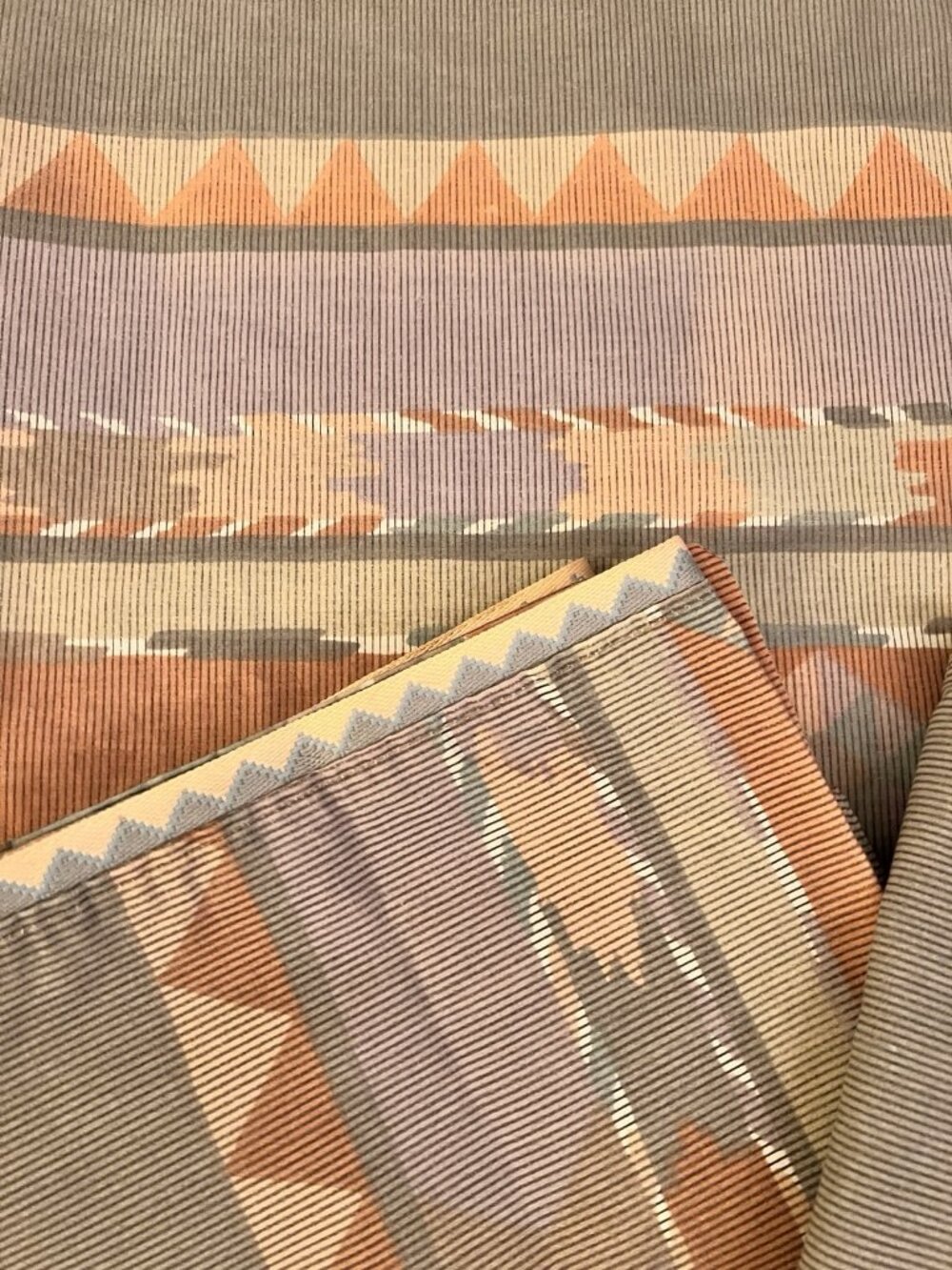 QUEEN Flat + 2 Std Pillowcases Collier Campbell "ZUNI" Southwest Sheet Set USA - Picture 13 of 15